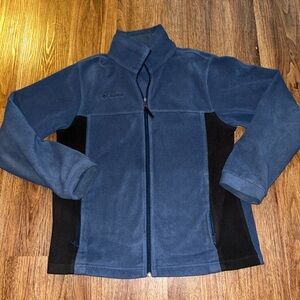 Columbia Blue and Black Fleece Jacket